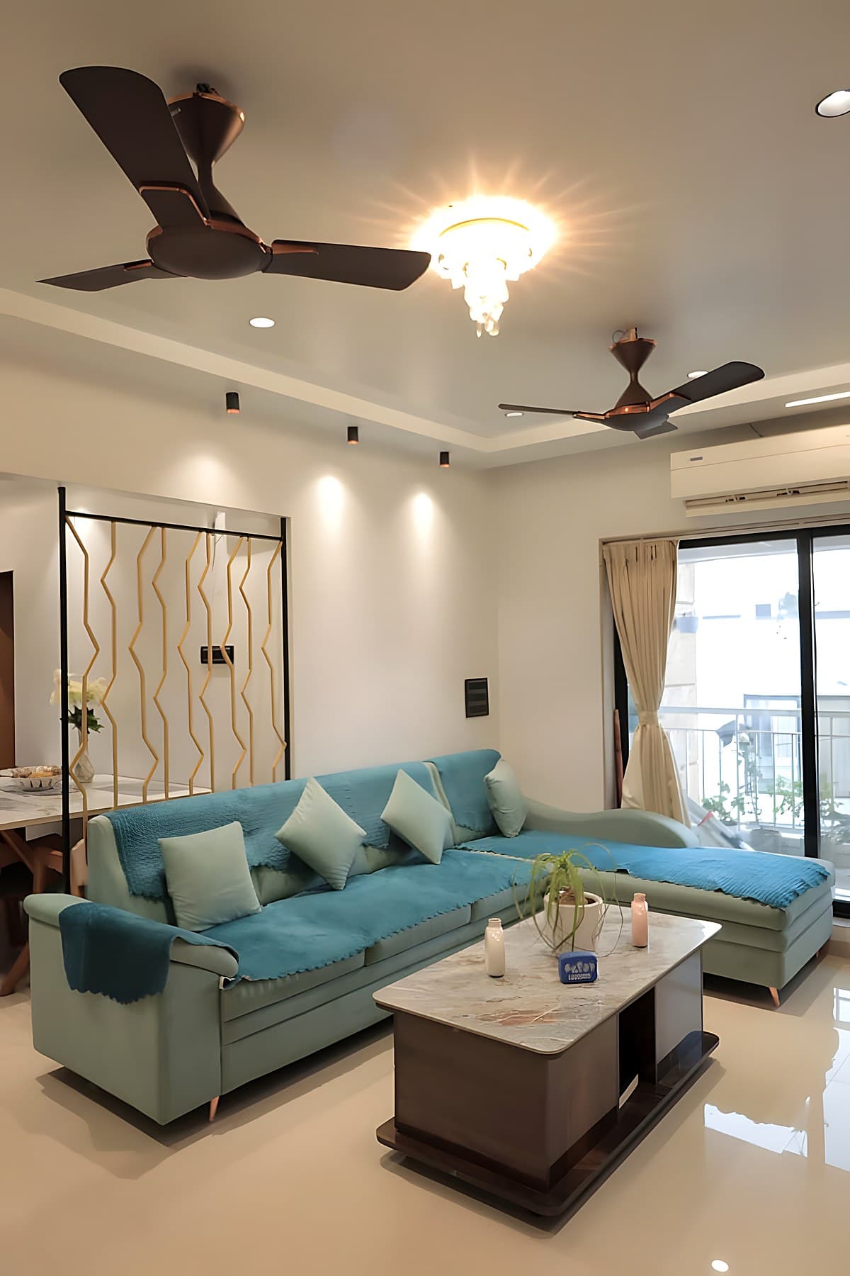 Living room — media wall